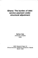 Ghana: the burden of debt service payment under structural adjustment