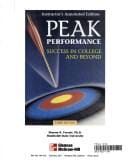 Instructor's annotated edition Peak performance: Success in college and beyond