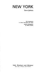 New York: 150 illus. in colour and black and white (World cultural guides)