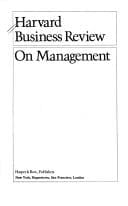 Harvard business review: on management. --