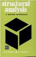 Structural Analysis: A Matrix Approach