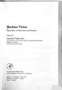 Machine Vision: Algorithms, Architectures, and Systems (Perspectives in Computing, Vol 20)