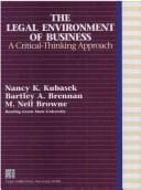 legal environment of business: a critical-thinking approach