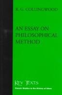 An Essay on Philosophical Method (Key Texts)