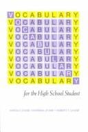 Vocabulary for the High School Student