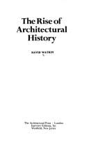 The Rise of Architectural History