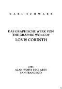 Das Graphische Werk Von = the Graphic Work of Lovis Corinth