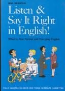 Listen and Say It Right in English Teachers Manual