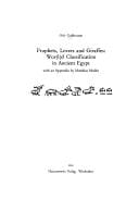 Prophets, lovers and giraffes: wor(l)d classification in ancient Egypt
