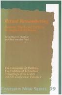 Ritual Remembering: History, Myth and Politics in Anglo-Irish Drama (D Q R Studies in Literature)