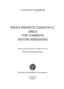 Aurelii prudentii Clementis V. C. libelli: cum commento Antonii Nebrissensis