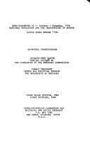 National priorities and the institutions of Europe, October-November, 1978