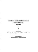 Childhood as a social phenomenon: national report Finland