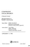 Comparative Social Research: Transcendence in Society : Case Studies: Supplement 1, 1990 (Comparative Social Research)