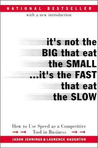 It's not the big that eat the small-- it's the fast that eat the slow: how to use speed as a competitive tool in business