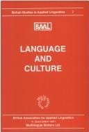 Language and culture: papers from the annual meeting of the British Association of Applied Linguistics held at Trevelyan College, University of Durham, September 1991