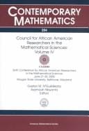 Council for African American Researchers in the Mathematical Sciences.: Sixth Conference for African American Researchers in the Mathematical Sciences, June 27-30, 2000, Morgan State University, Baltimore, Maryland