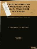 Family choice in schooling