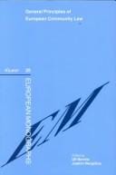 General principles of European community law: reports from a conference in Malmö, 27-28, August 1999 : organised by the Swedish Network for European Legal Studies and the Faculty of Law, University of Lund