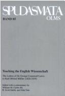 Teaching the English Wissenschaft: the letters of Sir George Cornewall Lewis to Karl Otfried Müller, 1828-1839