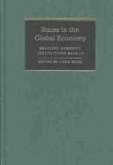 States in the global economy: bringing domestic institutions back in