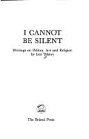 Tolstoy: I Cannot Be Silent