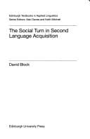 SOCIAL TURN IN SECOND LANGUAGE ACQUISITION.