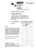 Liquidity black holes and why modern financial regulation in developed countries is making short-term capital flows to developing countries even more volatile
