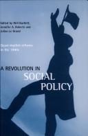 A revolution in social policy: quasi-market reforms in the 1990s