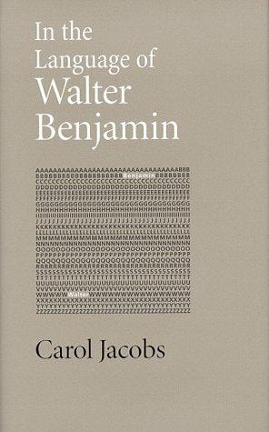 In the language of Walter Benjamin