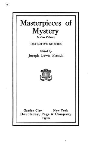 Masterpieces of Mystery: Detective Stories