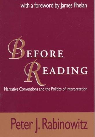 Before reading: narrative conventions and the politics of interpretation