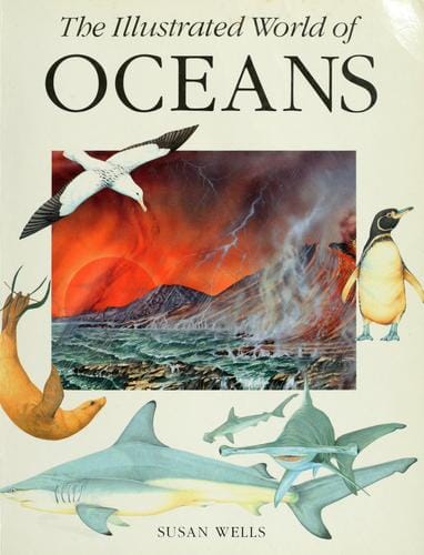 Illustrated world of oceans.