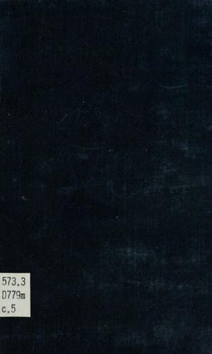 Mankind evolving: the evolution of the human species