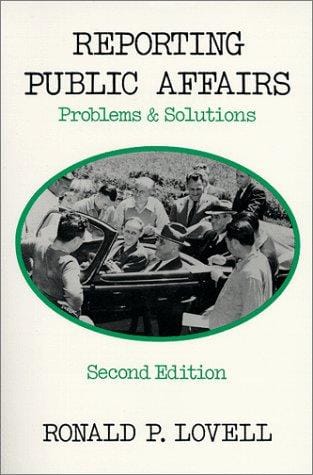 Reporting Public Affairs: Problems & Solutions