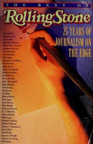 The Best of Rolling stone: 25 years of journalism on the edge