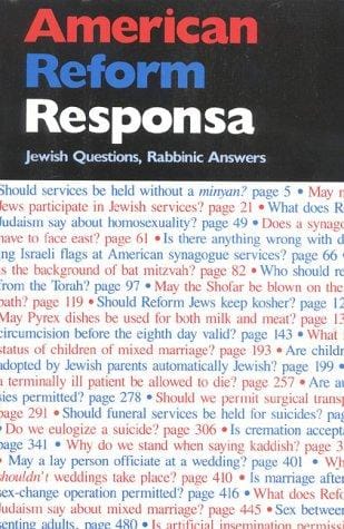American Reform Responsa: Collected Responsa of the Central Conference of American Rabbis, 1889-1983