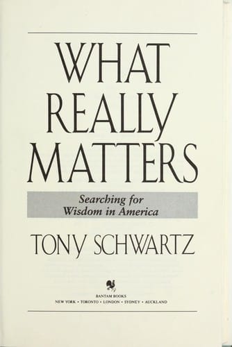What really matters: searching for wisdom in America
