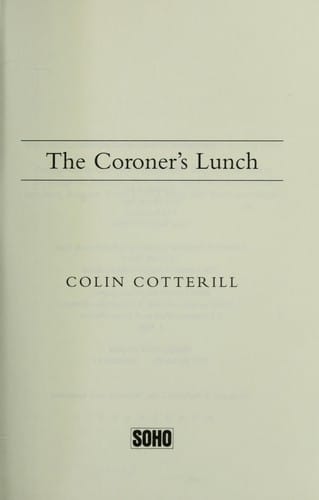 The coroner's lunch