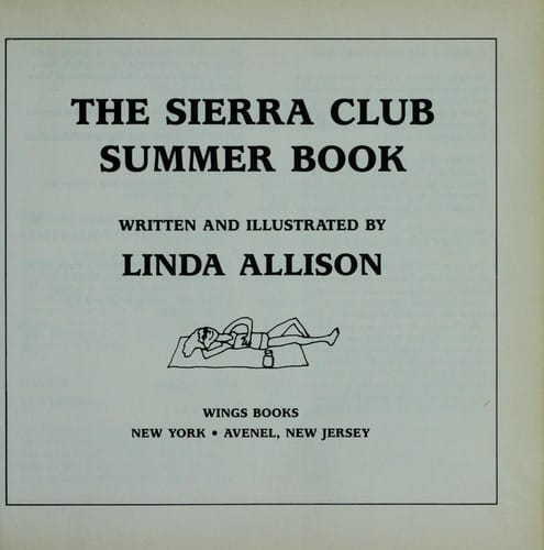 The Sierra Club summer book