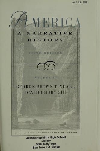 America: a narrative history