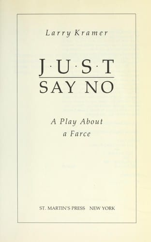Just say no: a play about a force