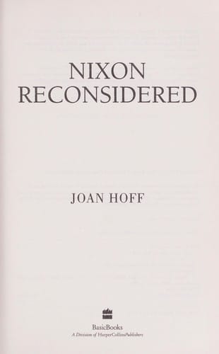 Nixon reconsidered