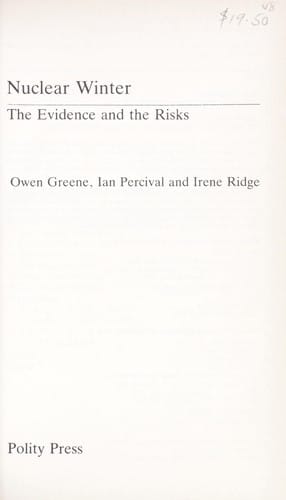 Nuclear winter: the evidence and the risks