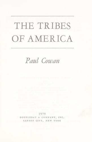 The tribes of America