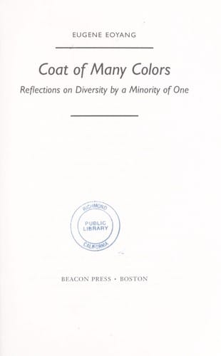 Coat of many colors: reflections on diversity by a minority of one