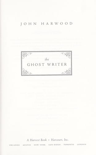 The ghost writer