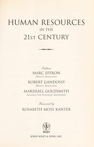 Human resources in the 21st century