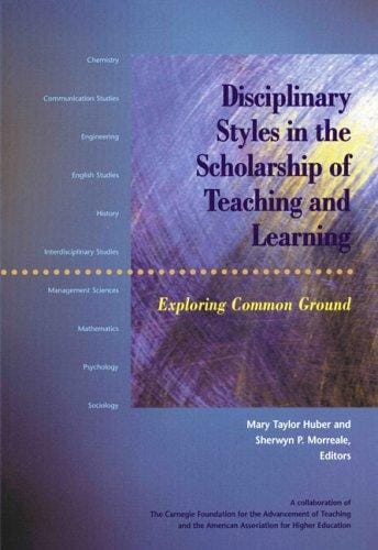 Disciplinary styles in the scholarship of teaching and learning: exploring common ground