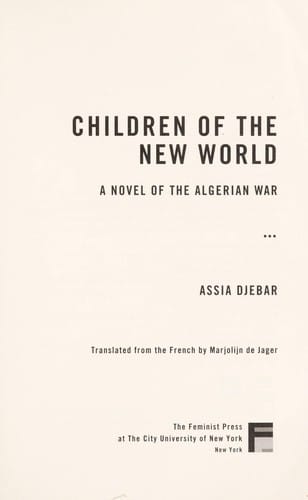 Children of the New World: a novel